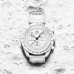 Swatch x Omega Moonswatch Moonphase White Watch brand new